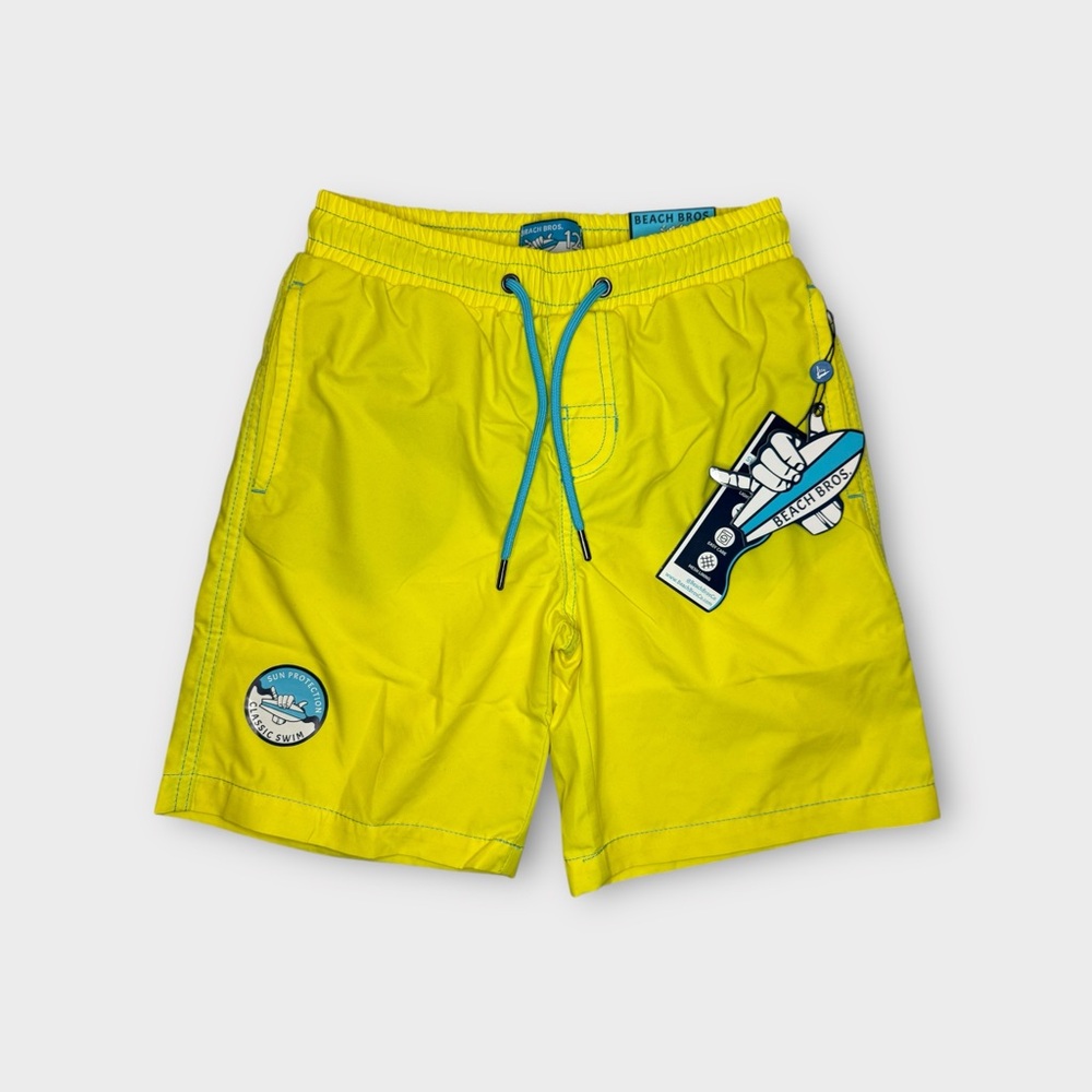 Beach Bros. Yellow Swim Trunks